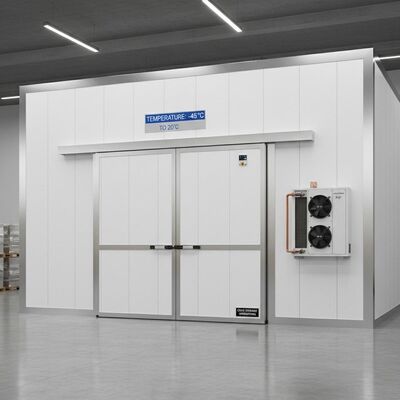Temperature Minus 45C To 20C Sliding Door Cold Room Utilizing Refrigeration R22 Designed For And Cold Storage Operations