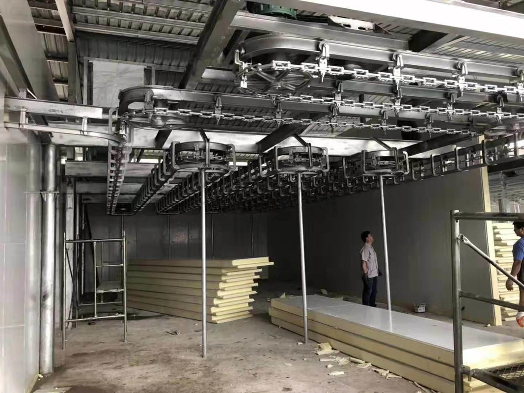 500 Tons Cold Room Freezer Room for Butcher Shop Freon Refrigerant and Direct Cooling