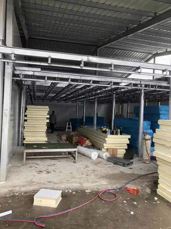 500 Tons Cold Room Freezer Room for Butcher Shop Freon Refrigerant and Direct Cooling