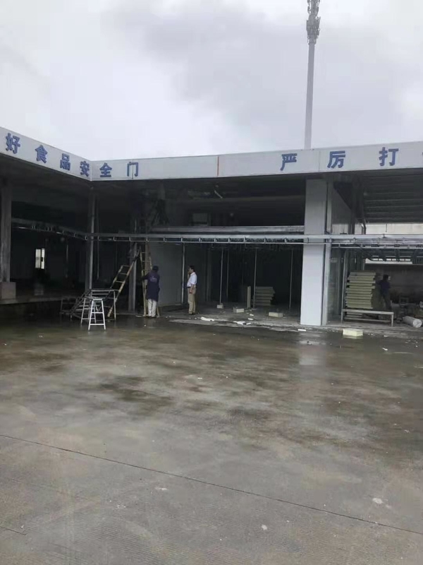 500 Tons Cold Room Freezer Room for Butcher Shop Freon Refrigerant and Direct Cooling
